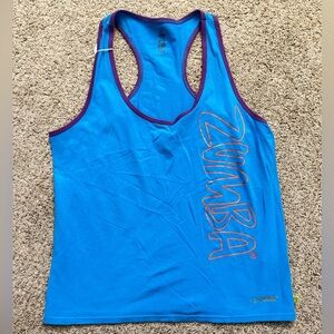Zumba Fitness Blue and Purple Tank Top Racerback